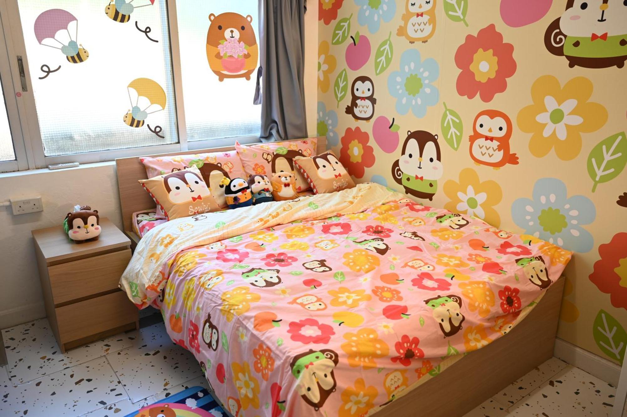 4-Person Room with 1 Double Bed and 1 Bunk Bed